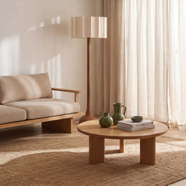 TORU: Houten Vloerlamp (Wabi-Sabi)