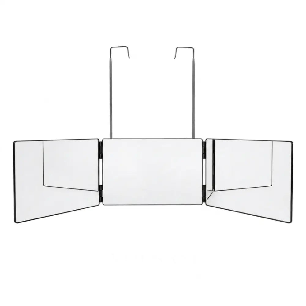 Trifold Folding Mirror with Adjustable Panels Self Haircut & Grooming Mirror Hangs or Stands Folds Flat 49.8in Wide