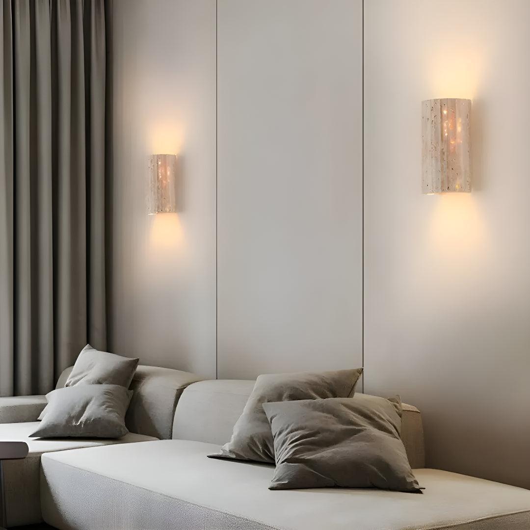 TRIJN: Wandlamp van Natuursteen – Geïntegreerde LED - Volsani
