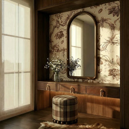 Cowhide & Solid Brass Cabinet Knobs, Modern Kitchen & Wardrobe Hardware, One-of-a-Kind Hide Pattern, Set of 2, 1.2 x 2.8in