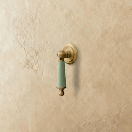 Cowhide & Solid Brass Cabinet Knobs, Modern Kitchen & Wardrobe Hardware, One-of-a-Kind Hide Pattern, Set of 2, 1.2 x 2.8in