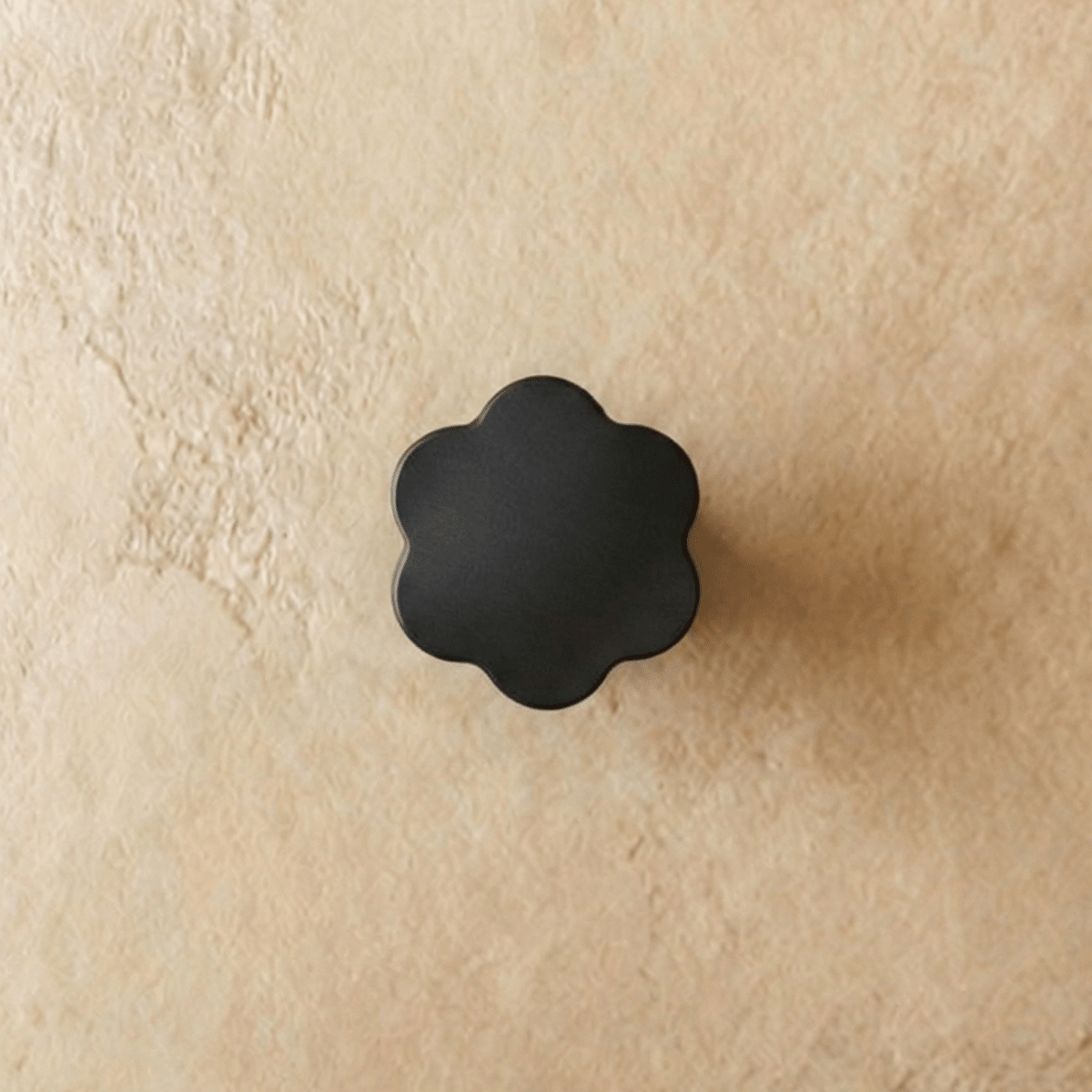 Floral Sculpted Cabinet Knobs, Vintage Kitchen & Wardrobe Hardware, Black Brass & Bronze Finishes, Set of 2, 1.1 x 1.1in