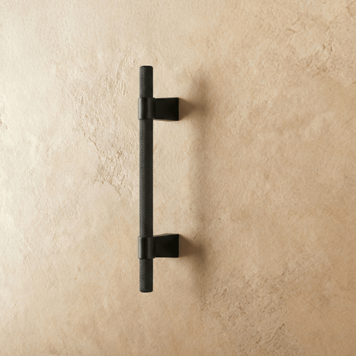 Knurled Cabinet Knobs & Drawer Pull Bars, Modern Kitchen & Wardrobe Hardware, Gold-Tone & Black Finish, Set of 2, 1.1-12.6in