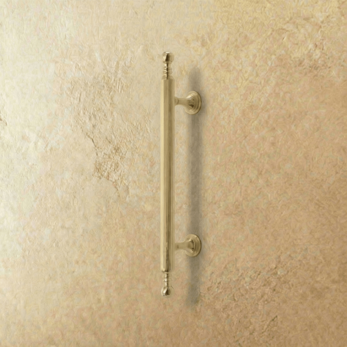 Solid Brass Knurled Cabinet Knobs & Pull Bars, Modern Kitchen & Wardrobe Hardware, Gold or Chrome Finish, Set of 2, 0.8-7.6in