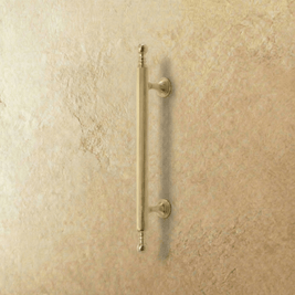 Solid Brass Knurled Cabinet Knobs & Pull Bars, Modern Kitchen & Wardrobe Hardware, Gold or Chrome Finish, Set of 2, 0.8-7.6in