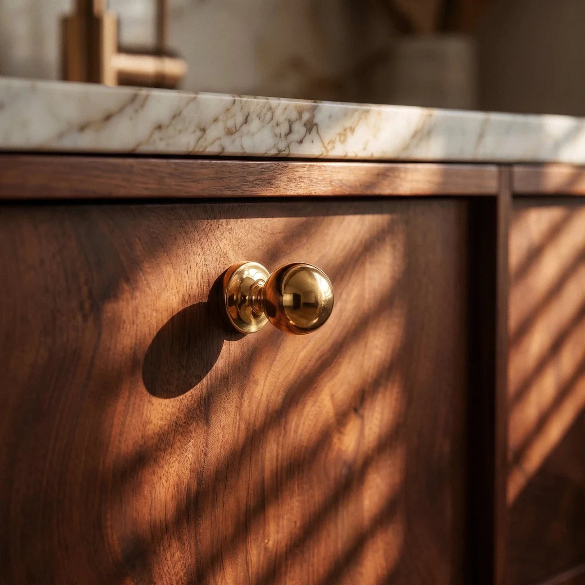 Solid Brass Knurled Cabinet Knobs & Pull Bars, Modern Kitchen & Wardrobe Hardware, Gold or Chrome Finish, Set of 2, 0.8-7.6in
