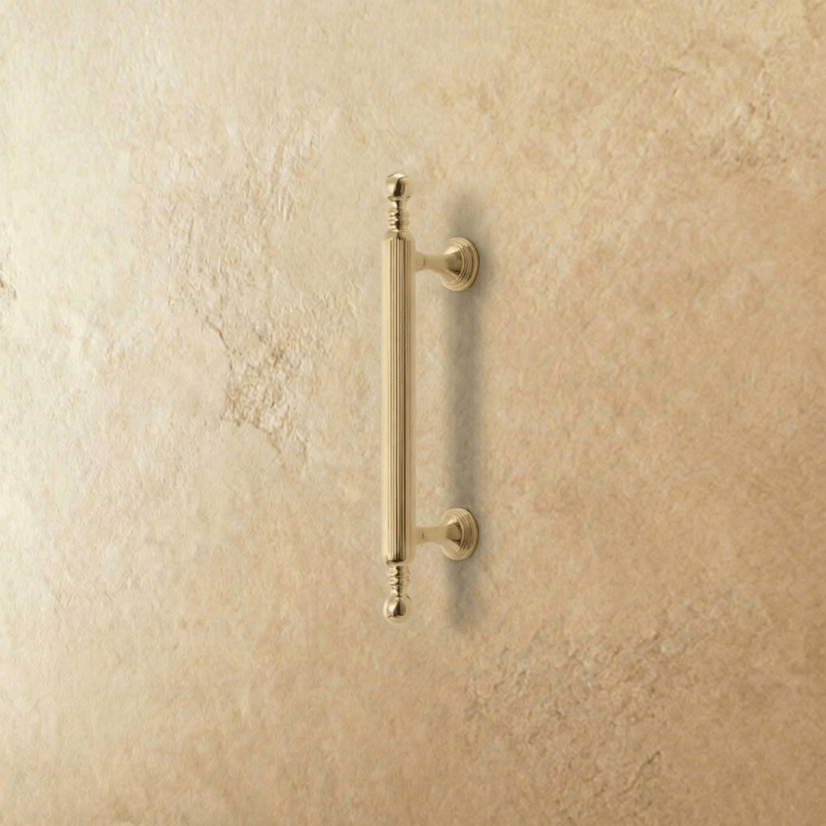Solid Brass Knurled Cabinet Knobs & Pull Bars, Modern Kitchen & Wardrobe Hardware, Gold or Chrome Finish, Set of 2, 0.8-7.6in