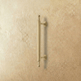 Solid Brass Knurled Cabinet Knobs & Pull Bars, Modern Kitchen & Wardrobe Hardware, Gold or Chrome Finish, Set of 2, 0.8-7.6in