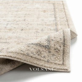 Vintage Pattern Area Rug with High Pile Soft Living Room & Bedroom Rug Faded Traditional Print 8 Sizes 2x3 to 9x12ft
