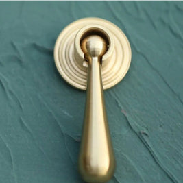 Solid Brass Single-Hole Cabinet Knobs, Timeless Kitchen & Cupboard Hardware, Gold Finish, Set of 2, 1.1-3.5in