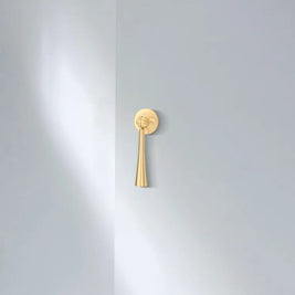 Solid Brass Single-Hole Cabinet Knobs, Timeless Kitchen & Cupboard Hardware, Gold Finish, Set of 2, 1.1-3.5in