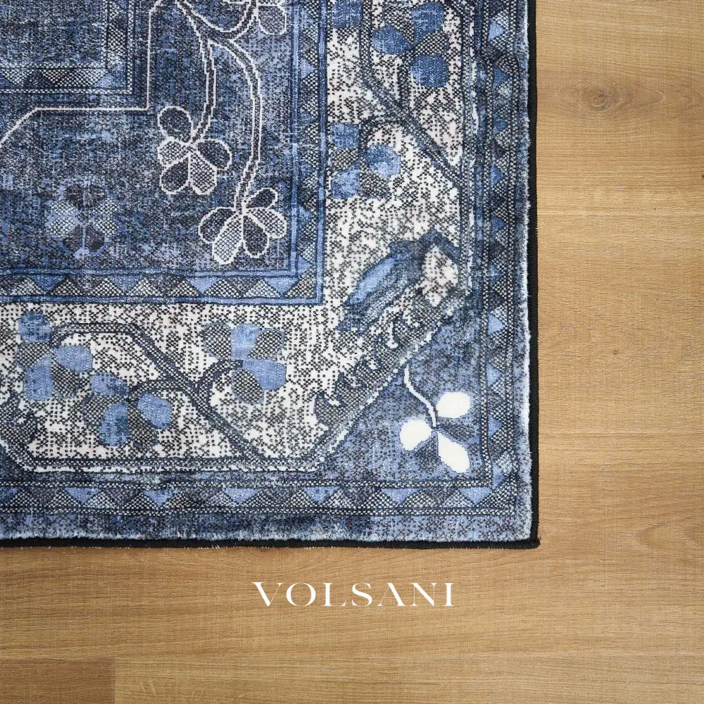 Washable Area Rug with Persian Medallion Machine Washable Living Room & Bedroom Rug Non Slip Low Pile 3x5 and 6x9ft