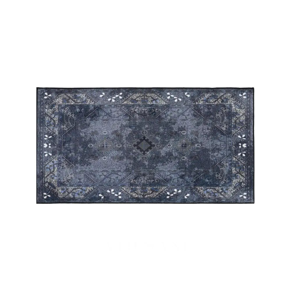Washable Area Rug with Persian Medallion Machine Washable Living Room & Bedroom Rug Non Slip Low Pile 3x5 and 6x9ft