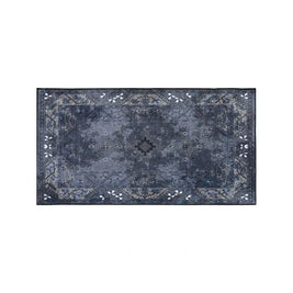 Washable Area Rug with Persian Medallion Machine Washable Living Room & Bedroom Rug Non Slip Low Pile 3x5 and 6x9ft