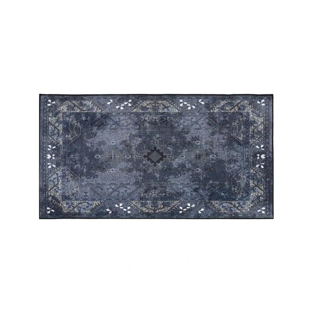 Washable Area Rug with Persian Medallion Machine Washable Living Room & Bedroom Rug Non Slip Low Pile 3x5 and 6x9ft