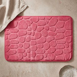 WENDE: Memory Foam Badmat 40 x 60 cm – Antislip Kiezelmotief - Volsani