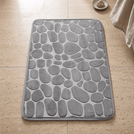 WENDE: Memory Foam Badmat 40 x 60 cm – Antislip Kiezelmotief - Volsani