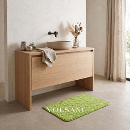 WENDE: Memory Foam Badmat 40 x 60 cm – Antislip Kiezelmotief - Volsani