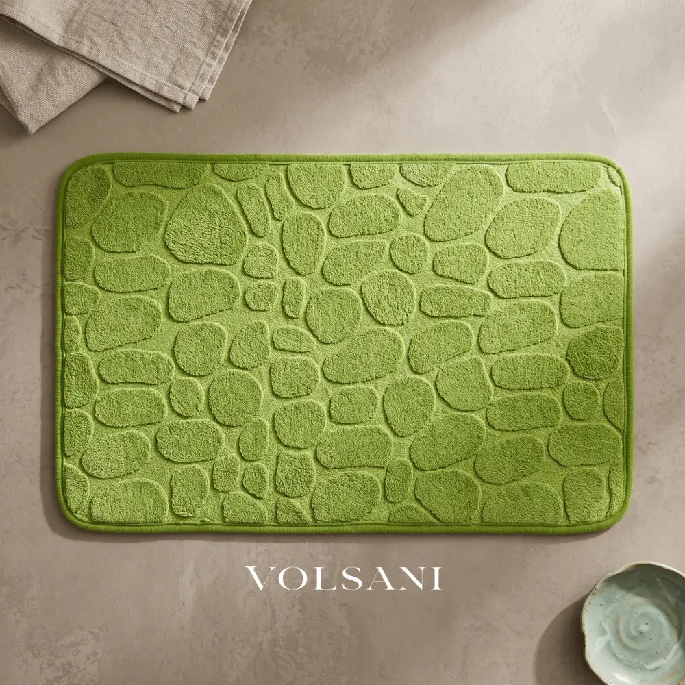 WENDE: Memory Foam Badmat 40 x 60 cm – Antislip Kiezelmotief - Volsani