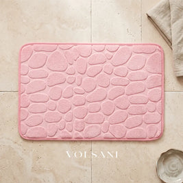 WENDE: Memory Foam Badmat 40 x 60 cm – Antislip Kiezelmotief - Volsani