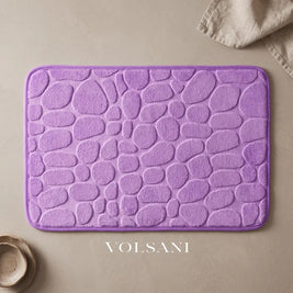 WENDE: Memory Foam Badmat 40 x 60 cm – Antislip Kiezelmotief - Volsani