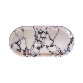 Marble Vanity Tray, Rounded Rectangle Jewelry Perfume Tray, 4 Colors, 9.8in