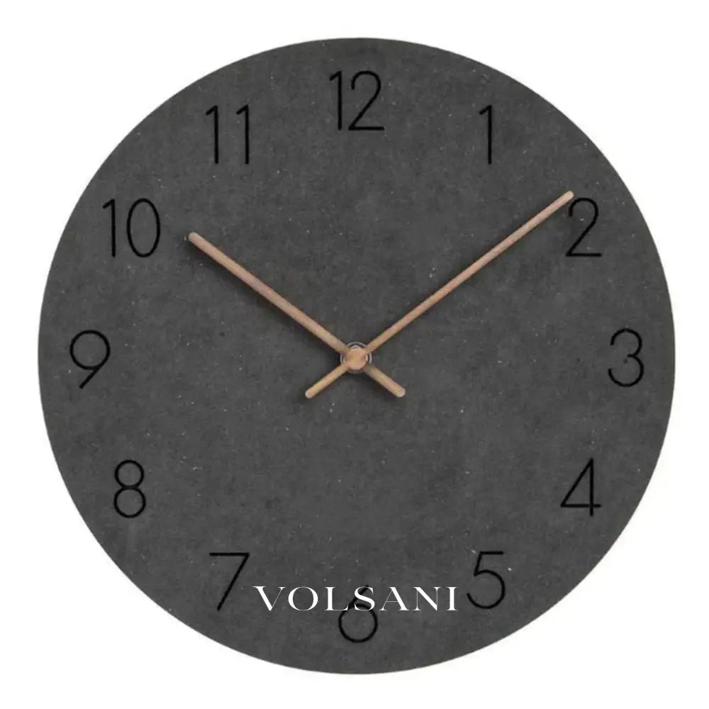 Wood Wall Clock with Plain Dial Scandinavian Living Room & Bedroom Clock Non Ticking Silent Sweep 6 Colors 11.4in