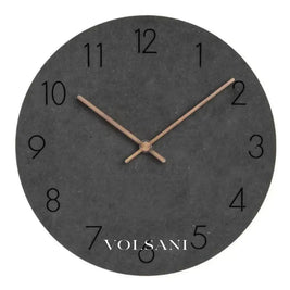 Wood Wall Clock with Plain Dial Scandinavian Living Room & Bedroom Clock Non Ticking Silent Sweep 6 Colors 11.4in