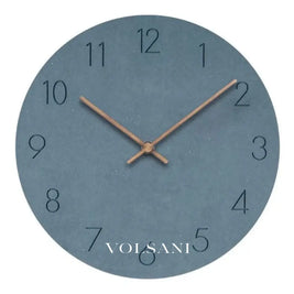 Wood Wall Clock with Plain Dial Scandinavian Living Room & Bedroom Clock Non Ticking Silent Sweep 6 Colors 11.4in