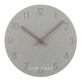 Wood Wall Clock with Plain Dial Scandinavian Living Room & Bedroom Clock Non Ticking Silent Sweep 6 Colors 11.4in