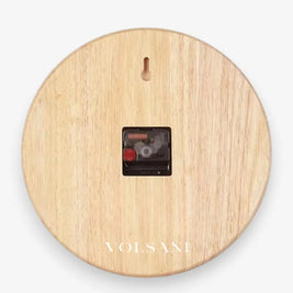 Wood Wall Clock with Visible Grain Rustic Nordic Living Room & Bedroom Clock Silent Movement 2 Styles 9.8-11.8in