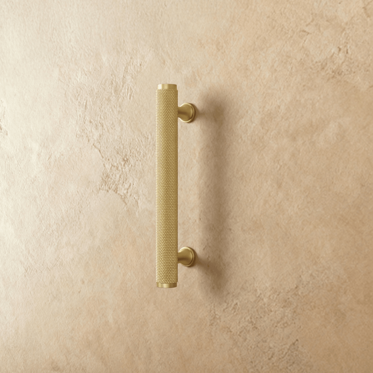 Knurled Brass Cabinet Knobs & Pull Bars, Industrial Kitchen & Wardrobe Hardware, Fluted Legs, Set of 2 With or Without Backplate, 0.7-6.3in