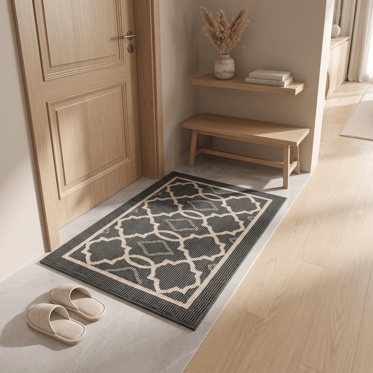 YARA: Geometrische Deurmat – Antislip & Vuilafstotend (Europese Stijl) - Volsani