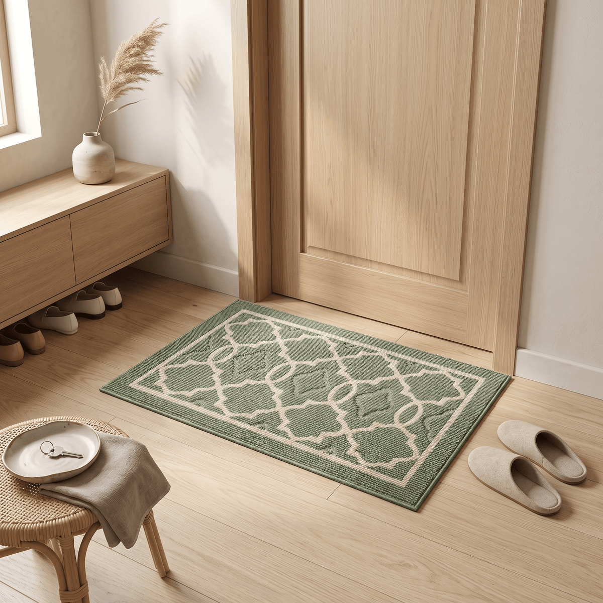 YARA: Geometrische Deurmat – Antislip & Vuilafstotend (Europese Stijl) - Volsani