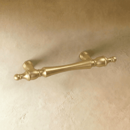 Brass-Finish Cabinet Knobs & Drawer Pulls, Modern Kitchen & Dresser Hardware, Light & Dark Gold, Set of 2, 1.1-6.3in