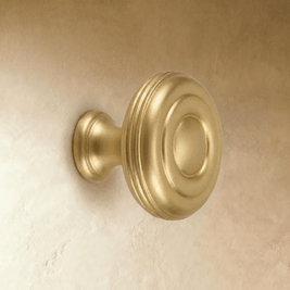 Brass-Finish Cabinet Knobs & Drawer Pulls, Modern Kitchen & Dresser Hardware, Light & Dark Gold, Set of 2, 1.1-6.3in