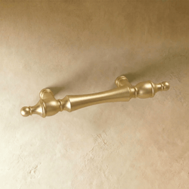 Brass-Finish Cabinet Knobs & Drawer Pulls, Modern Kitchen & Dresser Hardware, Light & Dark Gold, Set of 2, 1.1-6.3in