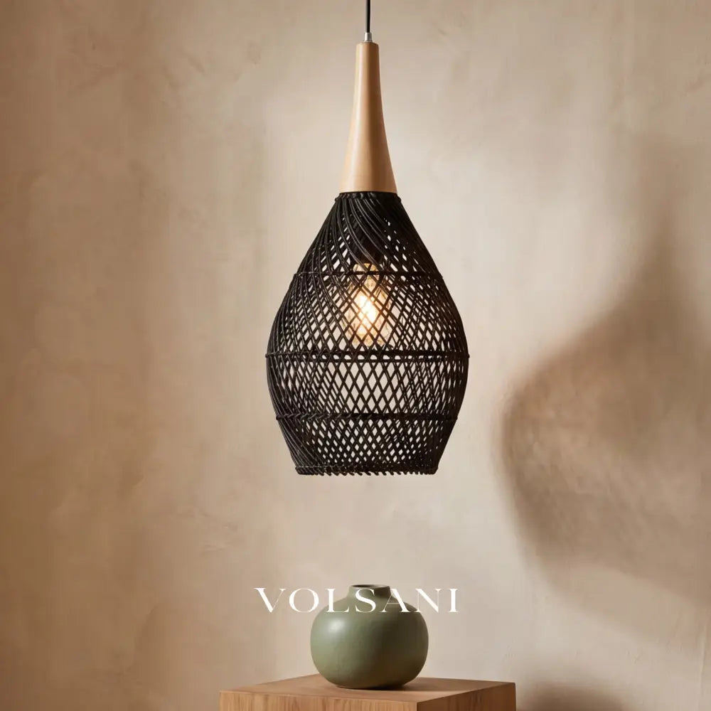 YUMA: Gevlochten Bamboe Hanglamp - Volsani