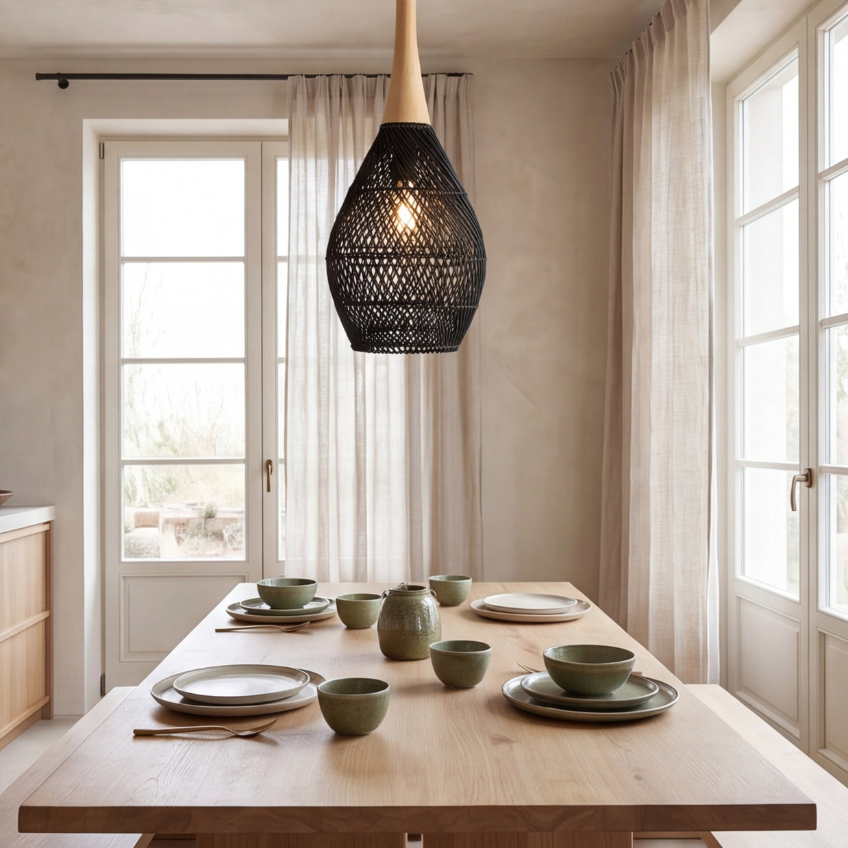 YUMA: Gevlochten Bamboe Hanglamp