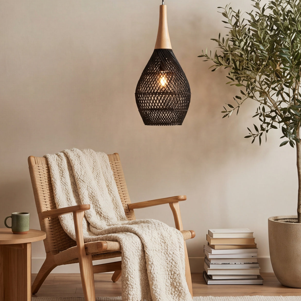 YUMA: Gevlochten Bamboe Hanglamp
