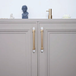 Crystal Cabinet Knobs & Drawer Pull Bars, Elegant Kitchen & Dresser Hardware, White & Pink Crystal, Set of 2, 1.14-12.6in