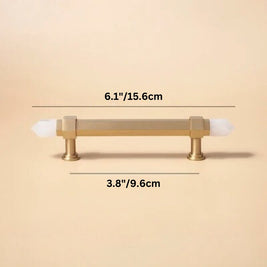 Crystal Cabinet Knobs & Drawer Pull Bars, Elegant Kitchen & Dresser Hardware, White & Pink Crystal, Set of 2, 1.14-12.6in