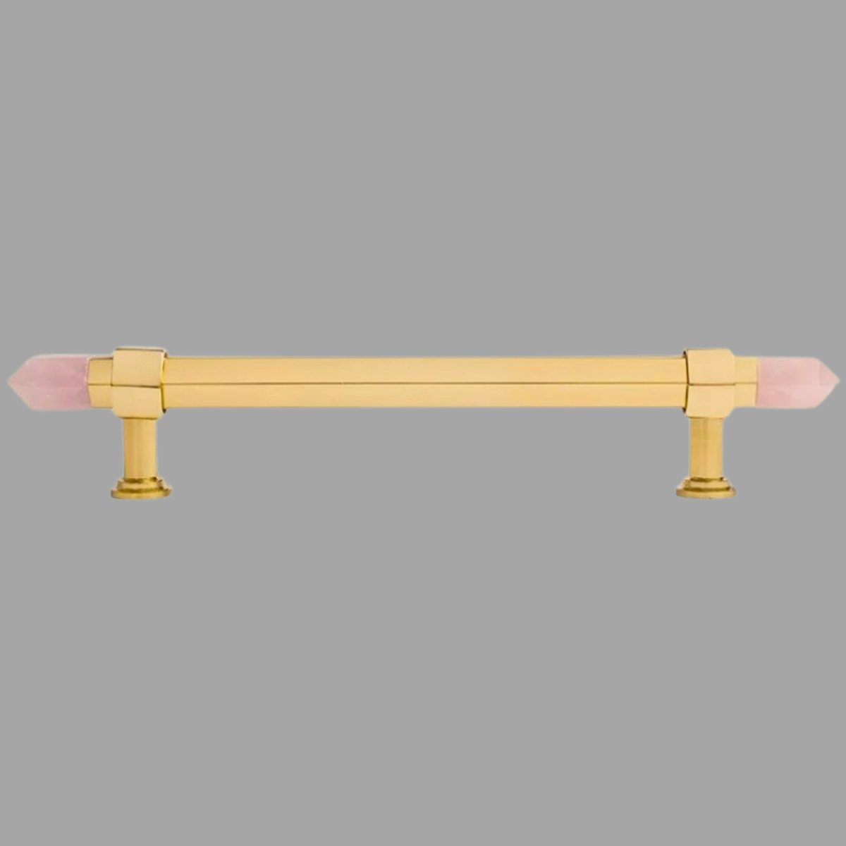Crystal Cabinet Knobs & Drawer Pull Bars, Elegant Kitchen & Dresser Hardware, White & Pink Crystal, Set of 2, 1.14-12.6in