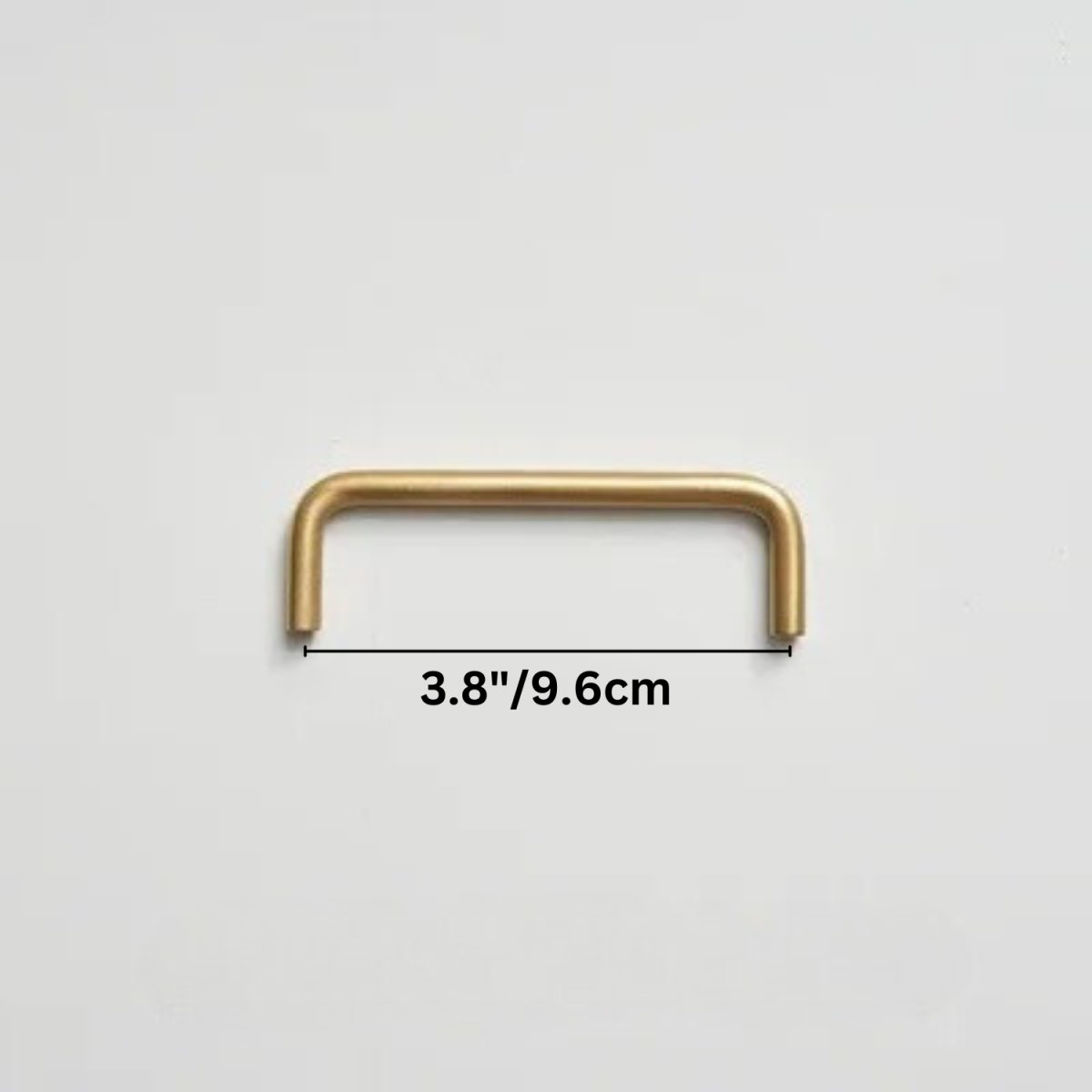 Gold-Finish Elongated Drawer Pulls, Modern Kitchen & Wardrobe Hardware, With or Without Baseplate, Set of 2, 3.8-15.7in