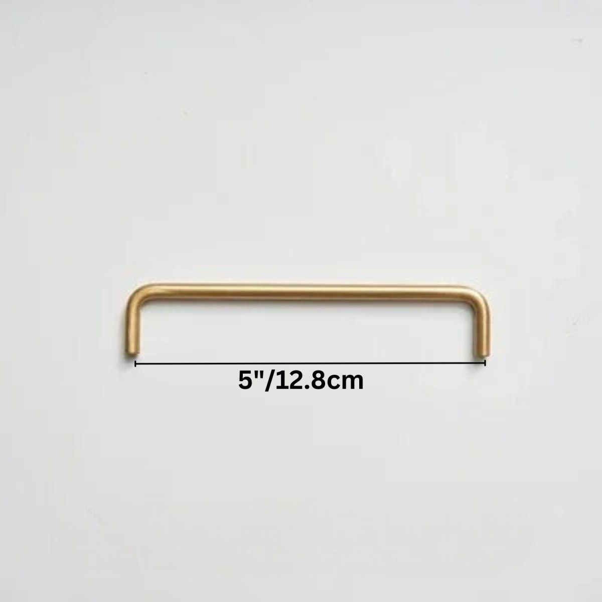 Gold-Finish Elongated Drawer Pulls, Modern Kitchen & Wardrobe Hardware, With or Without Baseplate, Set of 2, 3.8-15.7in