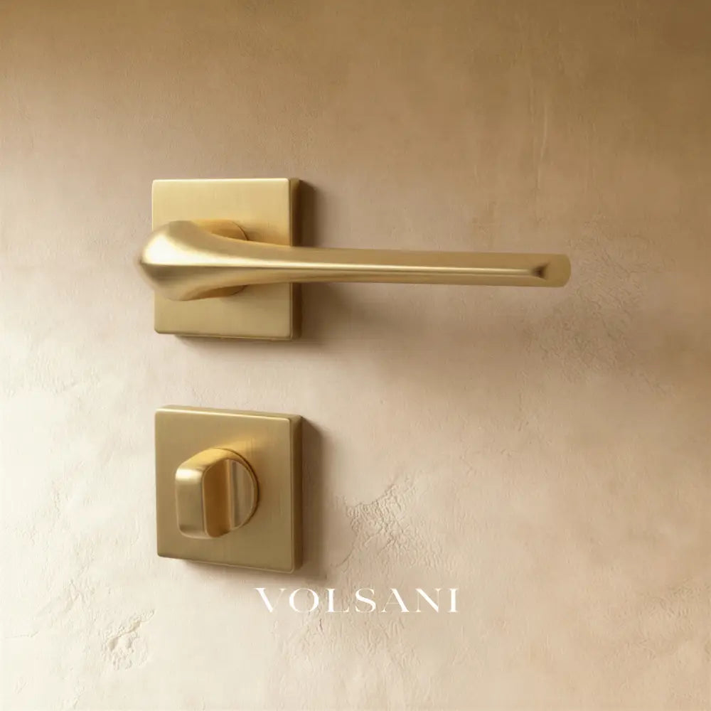 Zevor Handle and Lock - L5.3’’(13.6cm) x W2.5’’(6.5cm) x H2’’(5.2cm) / Gold