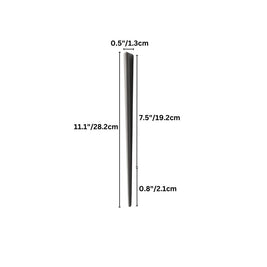 Zinc Alloy Drawer Pull Bars, Modern Cabinet & Wardrobe Hardware, Tapered Geometric Profile, Set of 2 in Gold-Tone & Grey, 1.2-7.5in