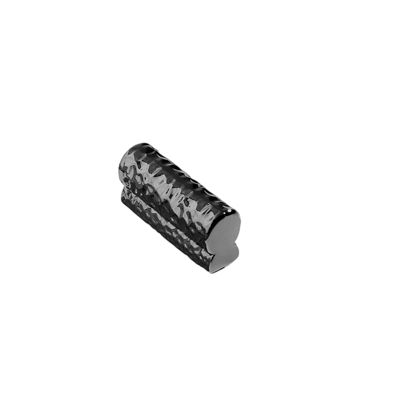 Hammered Zinc Alloy Drawer Pulls, Modern Kitchen & Wardrobe Hardware, Black Gold & Gray Tones, Set of 2 Pieces, 1.2-12.5in Hole Spacing
