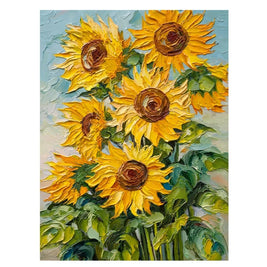Zonnebloemen – Levendig Impasto Bloemschilderij - Volsani